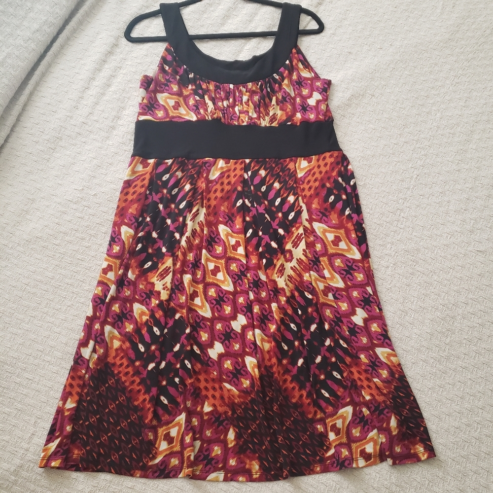 Tiana B Sleeveless Print Dress L
